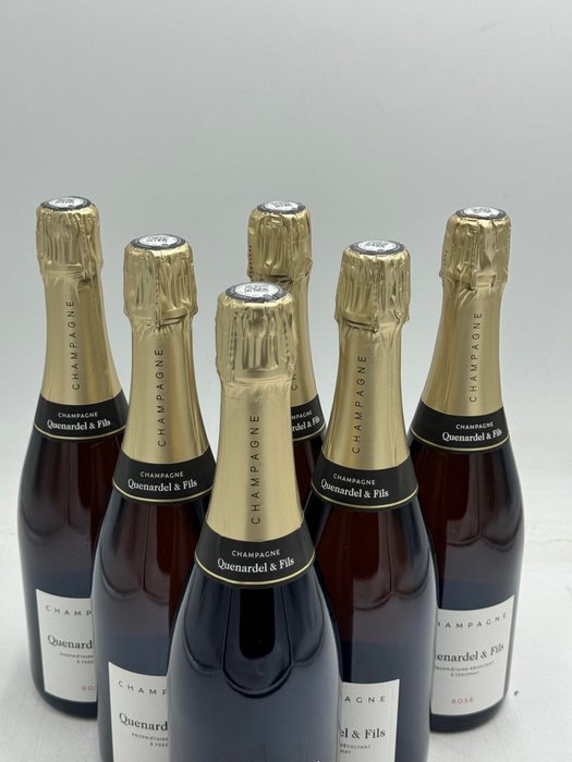 Quenardel  Fils - Champagne Brut, Rosé - 6 Flasker (0,75 L)