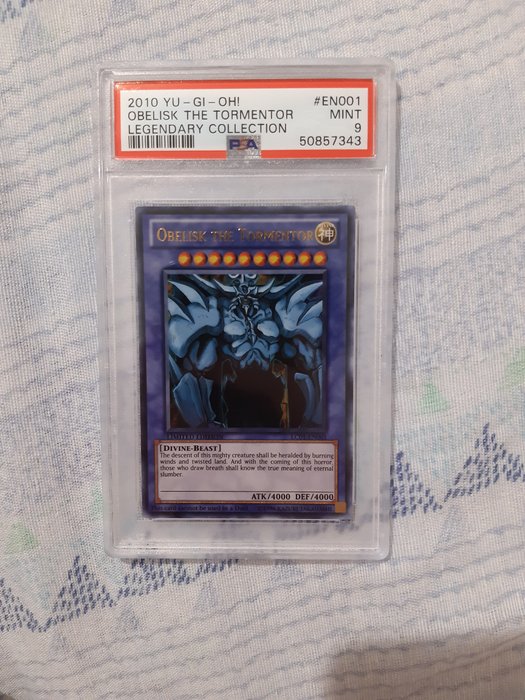 YU GI OH Card - Leggendary collection 2010 - Obelisk The Tormentor Graded PSA 9