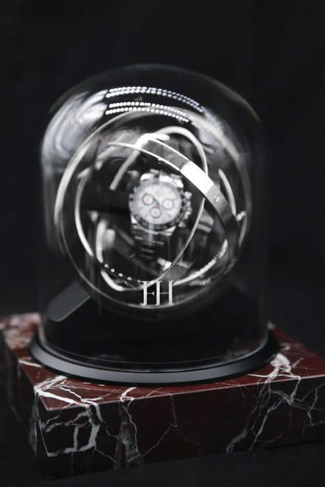 The Pulsar 360 in Red Marble - Only 287 made - Tourbillon / Gyro / Orbit Watch Winder - Elbrus