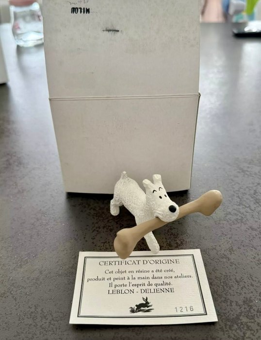 Tintin - Statuette Leblon delienne - Milou os géant  - Le crabe aux pinces d’or - (1995)