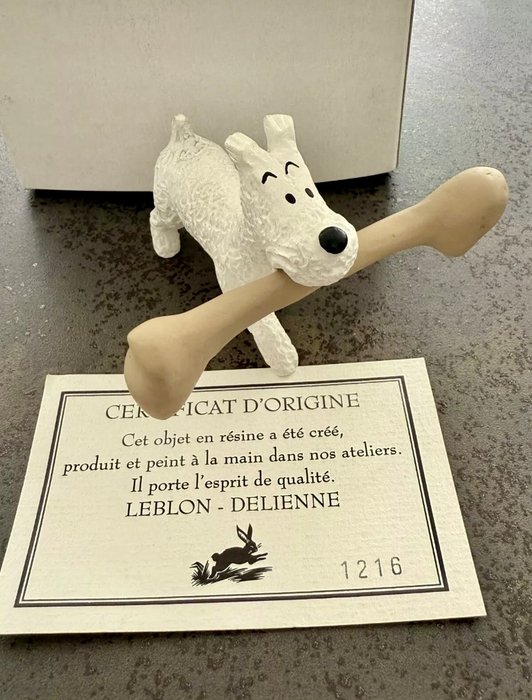 Tintin - Statuette Leblon delienne - Milou os géant  - Le crabe aux pinces d’or - (1995)