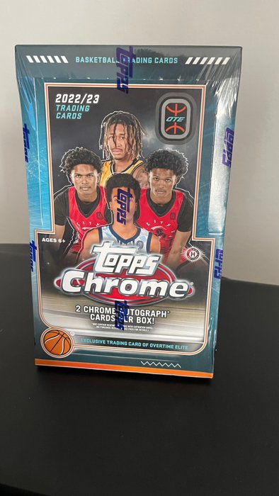 2022/23 Topps Chrome 2 guaranteed autograph 20 packs per box 4 cards per pack - 1 Sealed box - Glimrende (EX)