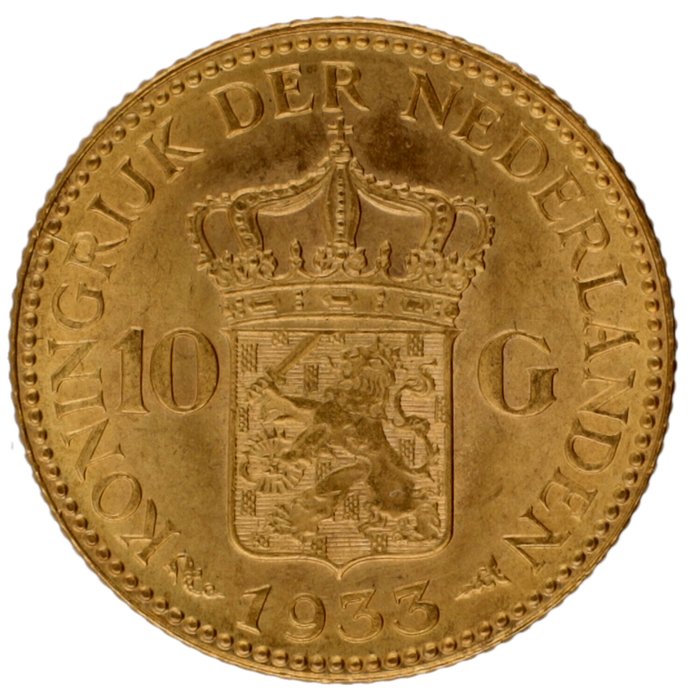 Holland Wilhelmina (1890-1948) 10 Gulden 1933