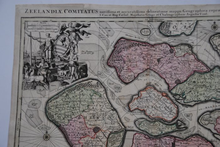 Holland - Sjælland; M. Seutter - Zeelandiae Comitatus - 1721-1750