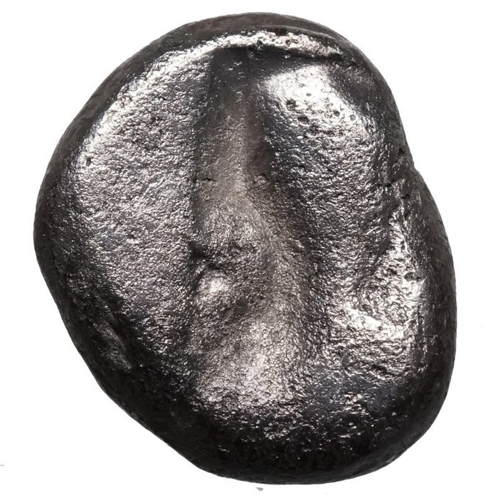 Lydien, Sardes. Darios I. - Xerxes II. (~485-420 BCE). Siglos Großkönig im Knielauf mit Speer und Bogen  (Ingen mindstepris)