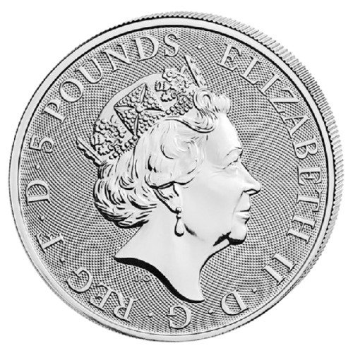 Storbritannien 5 Pounds 2020 The Queen´s Beasts "White Horse of Hannover" 2 Oz (999)  (Ingen mindstepris)