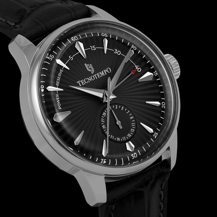 Tecnotempo -  "Power Reserve" - Limited Edition - Black Dial - TT.50.PWB - Mænd - 2011-nu