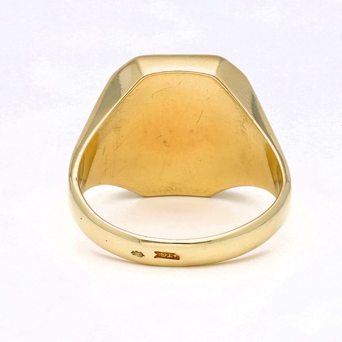 Ring - 14 karat Gulguld - Lagensteen