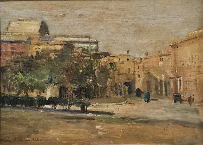 Mario Vittorio (1908-1975) - Scorcio di Napoli