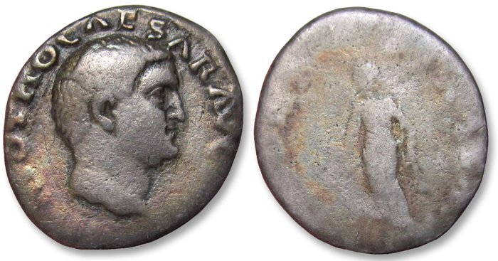 Romarriket Otho (AD 69) Denarius Rome mint 69 AD - SECVRITAS P R - worn coin but from a scarce emperor