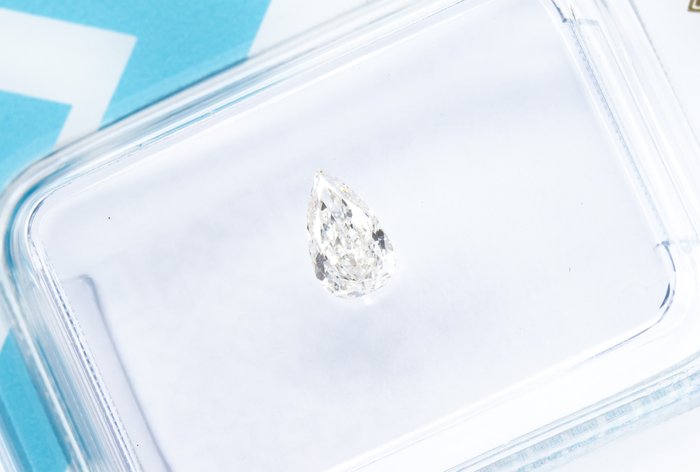 Ingen mindstepris - 1 pcs Diamant  (Natur)  - 0.29 ct - Pære - G - SI1 - International Gemological Institute (IGI)