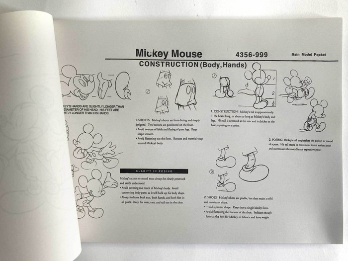 Mickey Mouse  Family 60 siders tegnmodelark - (1999)