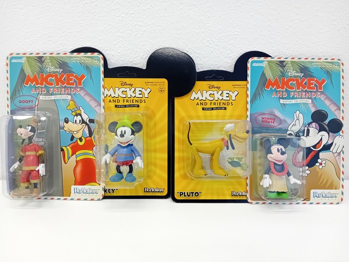 Disney - Legetøj Disney Vintage - Mickey  Minnie Mouse -Pluto-Goofy-Sneeuwwitje-Pocahontas