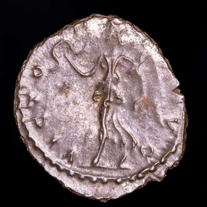 Romarriket. Tetricus I (AD 271-274). Silvered Antoninianus Treveri mint 272 AD. VICTORIA AVG  (Ingen mindstepris)