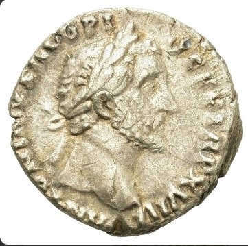 Romarriket. Antoninus Pius (138-161.. Denarius AD 153-154. Annona  (Ingen mindstepris)