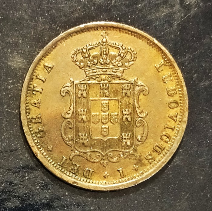 Portugal D Luís I (1861-1889) V Reis - 1867 - Cobre  (Ingen mindstepris)