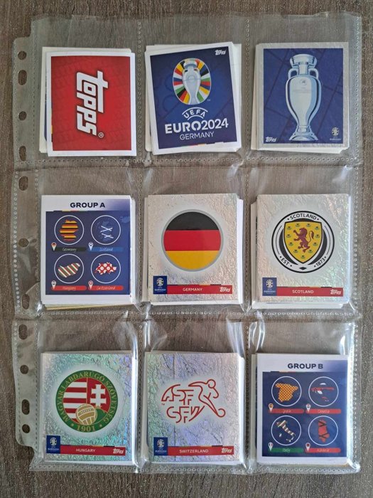 Variant Panini - TOPPS - Euro 2024 - Starterpack + Complete loose Sticker Set