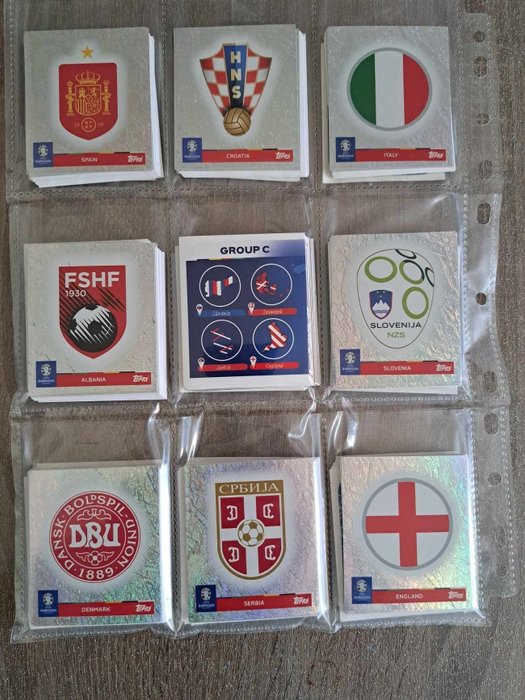 Variant Panini - TOPPS - Euro 2024 - Starterpack + Complete loose Sticker Set