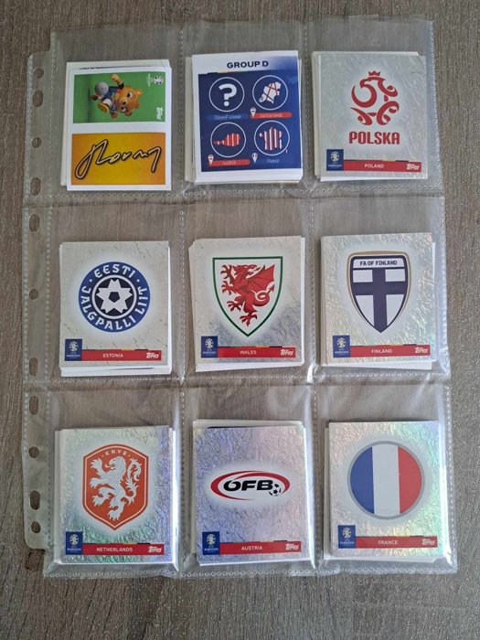 Variant Panini - TOPPS - Euro 2024 - Starterpack + Complete loose Sticker Set