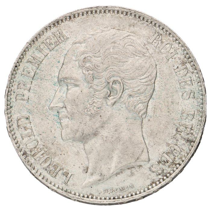 Belgien. Leopold I (1831-1865). 5 Francs 1865  (Ingen mindstepris)