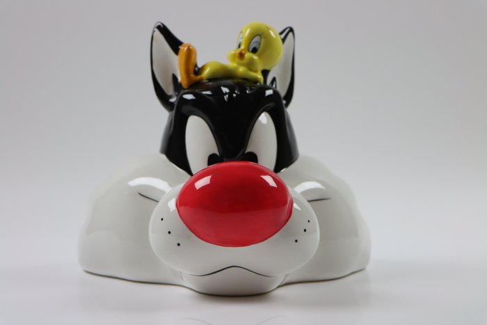 Applause INC - Statuette - Sylvester  Tweety - Voorraadpot - Porcelæn