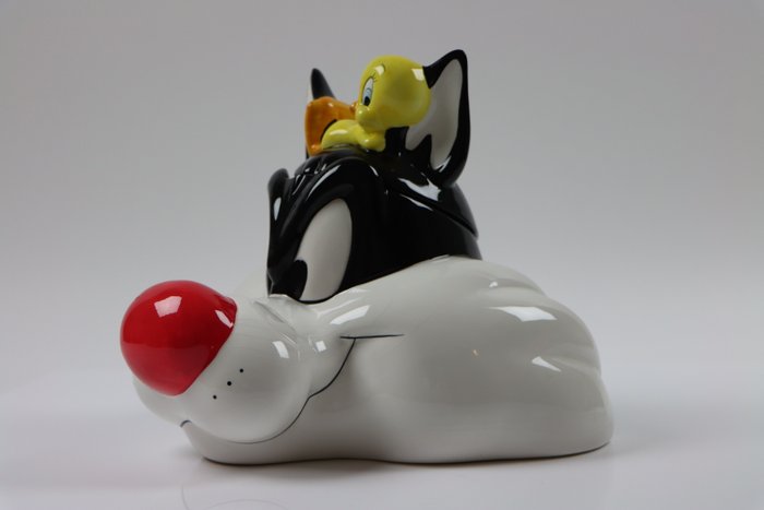 Applause INC - Statuette - Sylvester  Tweety - Voorraadpot - Porcelæn