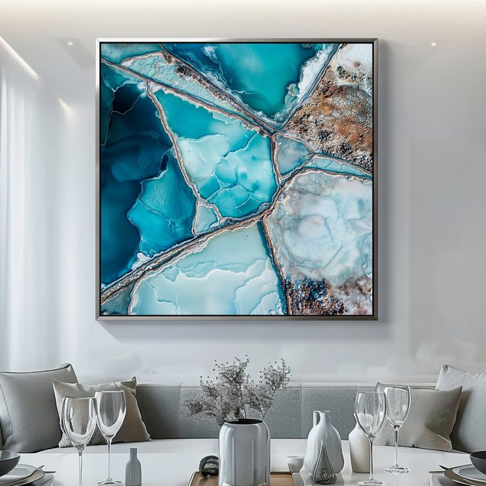 NicDA - SALTED CRYSTALS  Aluminium Print Unique XL