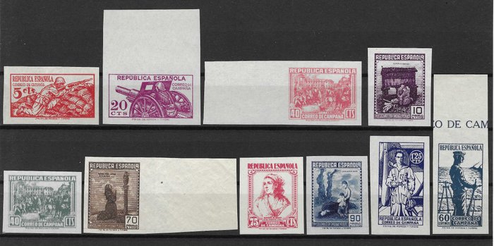 Spanien 1939 - Kampagne-e-mail - Edifil NE46s/NE55s