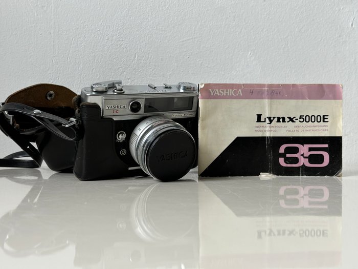 Yashica 1C Lynx 5000E - Yashinon 1:1.8 f=45mm lens - Inclusief Handleiding Analogt kamera