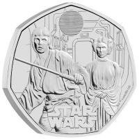 Storbritannien. 50 Pence 2024 Star Wars - Luke Skywalker and Princess Leia Blister  (Ingen mindstepris)