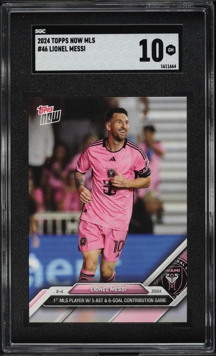 2022 Topps Now MLS Lionel Messi #46 SGC 10 - 1 Graded card