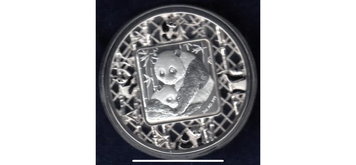 Salomonøerne. 5 Dollars 2021 Filigree Panda, 2 Oz (.999)