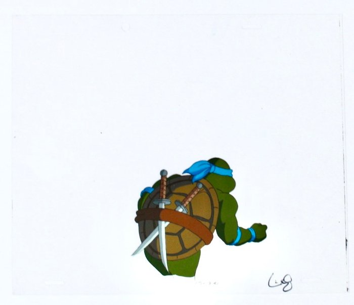 " Teenage Mutant Ninja Turtle " Original Animation Production Cel - " TMNT " - 1987