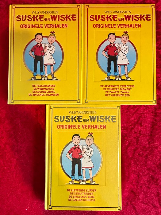 Suske en Wiske Lekturama - Suske en Wiske originele verhalen - O.A. Rikki en Wiske + Op het eiland Amoras en vele andere - 15 Album - Første udgave/genoptryk - 1998