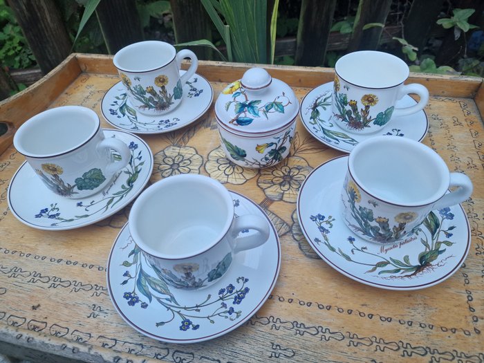 Villeroy  Boch - Kop og underkop (11) - Porcelæn - Botanica te/kaffe sæt