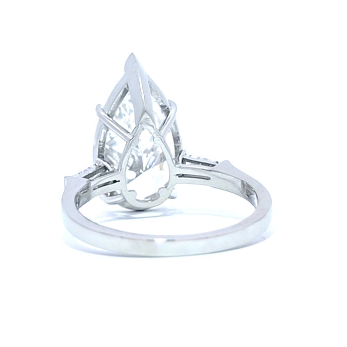 Ring Platin -  5.34ct. tw. Diamant (Laboratoriedyrket) - Diamant - E, VS1,