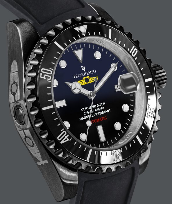 Tecnotempo - Professional Diver 2000M WR - "Yellow Submarine" Limited Edition - - TT.2000.SGB - Mænd - 2011-nu