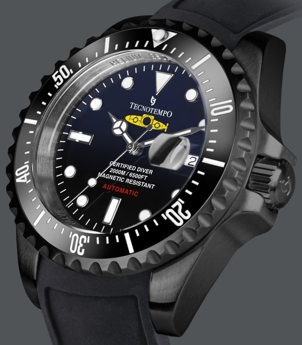 Tecnotempo - Professional Diver 2000M WR - "Yellow Submarine" Limited Edition - - TT.2000.SGB - Mænd - 2011-nu