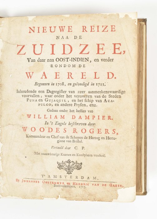 W Rogers - Nieuwe Reize naa de Zuidzee - 1715