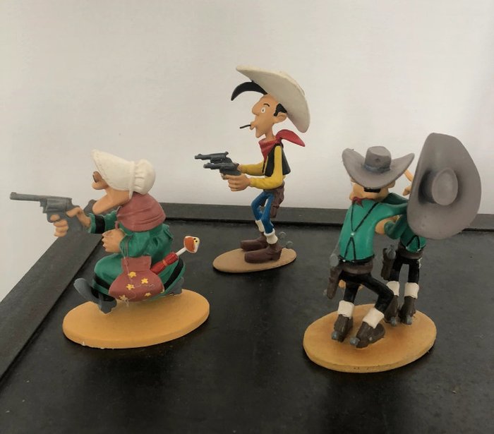 Lucky Luke - 3 Figurine - Leblon Delienne / Atlas - 2003