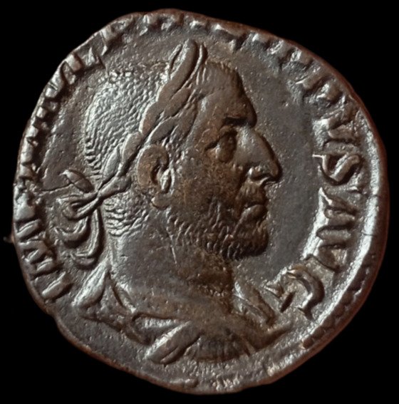 Romarriket. Philip I (AD 244-249). Sestertius Rome - Commemorazione del 1000° anniversario dalla nascita di Roma - Lupa  (Ingen mindstepris)