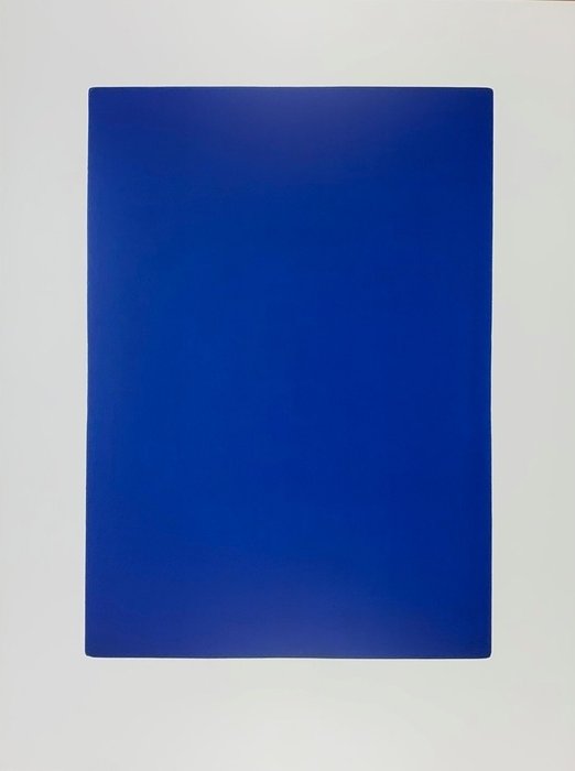 Yves Klein (1928-1962) After - Monochrom bleu blue ohne Titel, IKB 73, 1961 - Print - 80 x 60 cm