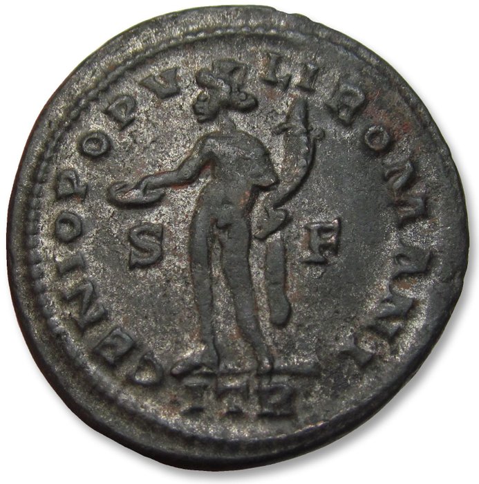 Romarriket Maximian (AD 286-305) Follis Treveri (Trier) 302-305 AD - mintmark ITR S-F in fields - large 29mm coin