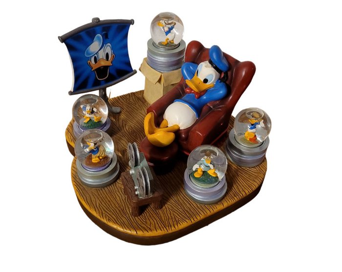 Donald Duck - Through The Year's Mini Snow Globe Theater Set #22296 Figurine - Disney