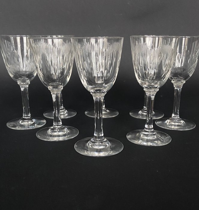 Baccarat - Drikkesæt - Storslået og sjælden suite med 8 glas - "Corneille" og "Molière" model - Skær krystal