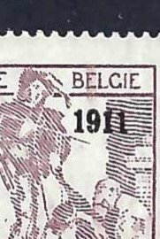 Belgien 1911 - Serien Caritas print "1911" - OBP/COB 92/99