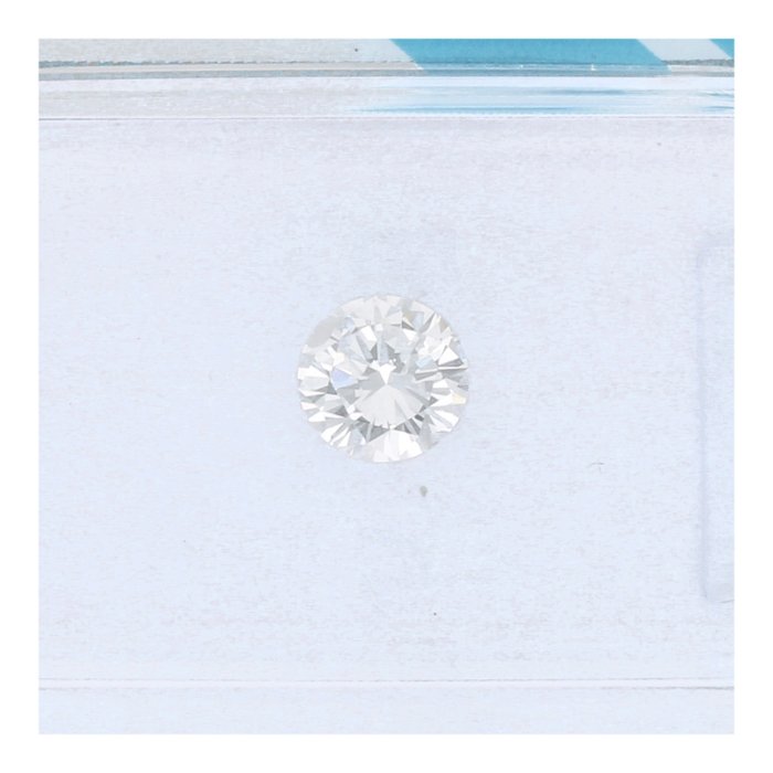 Ingen mindstepris - 1 pcs Diamant  (Natur)  - 0.41 ct - Rund - D (farveløs) - SI2 - International Gemological Institute (IGI)