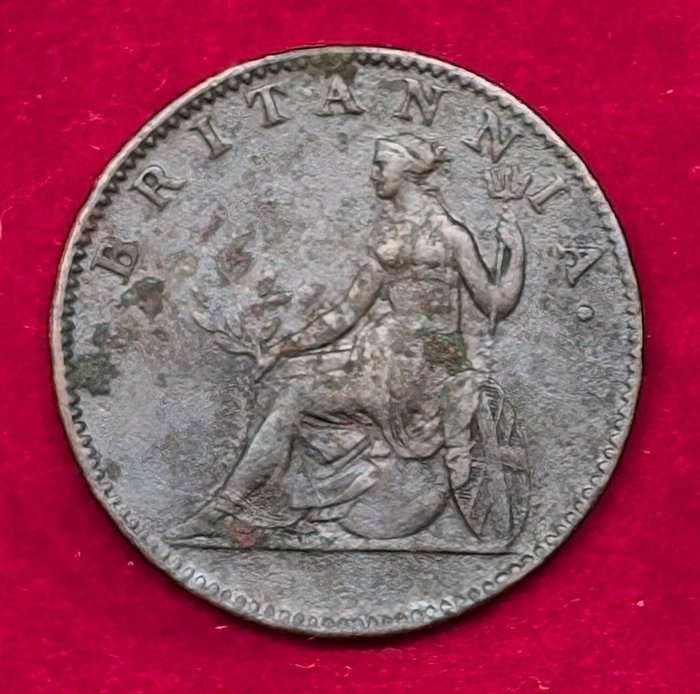 Grækenland, De Ioniske Øer. Georg 3. af Storbritannien. 2 Lepta 1820  (Ingen mindstepris)