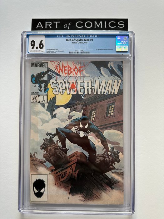 Web of Spider-Man #1 - 1st Appearance of the Vulturions - CGC Graded 9.6 - Extremely High Grade!! - 1 Graded comic - Første udgave - 1985