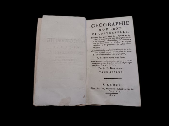 L'abbé Nicole Delacroix - Géographie Moderne et Universelle - 1817